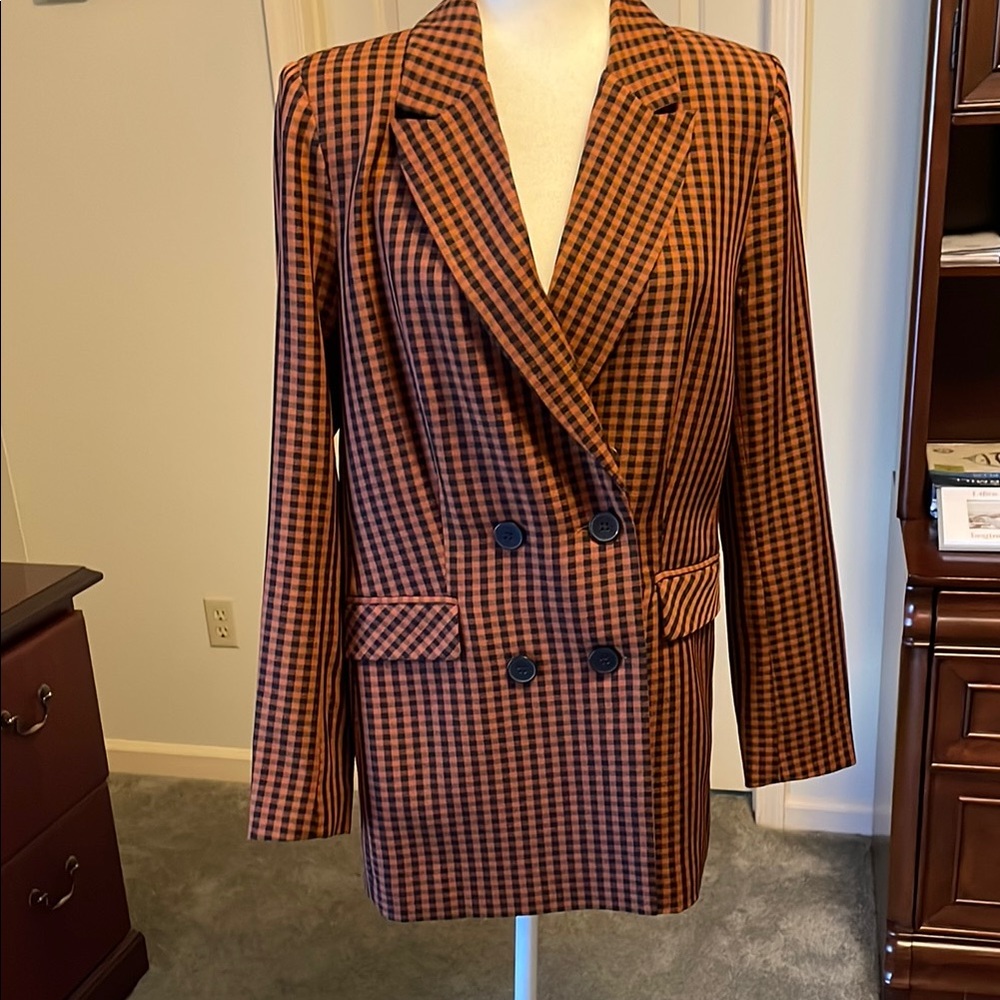 Bar III Fully-lined double breasted blazer